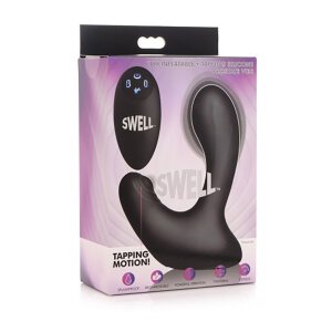 Inflatable and Tapping Prostate Vibe with Remote Control