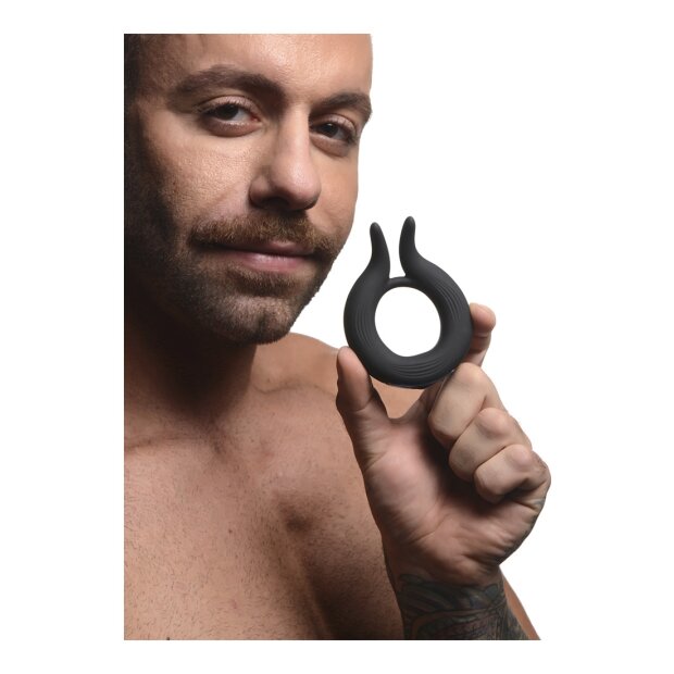 XR Brands Cock Viper Dual Stimulation  Cockring schwarz