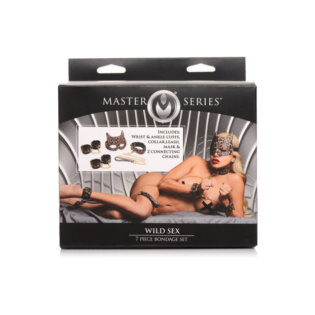 Master Series Leopard Print Bondage Set