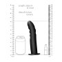 Shots Ouch ! Textured Curved Hollow Strap-On noir 20 cm