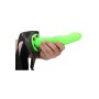 Curved Hollow Strap-on - 8 / 20 cm - Glow in the Dark