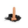 Vibrating Hollow Strap-on with Balls - 7/ 18 cm