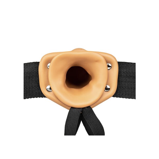 Vibrating Hollow Strap-on No Balls - 6/ 15,5 cm