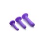Strap U Tri-Play Set de 3 godes en silicone violet