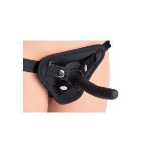 Strap U Pegging Gode avec sangle noir 10,9 cm