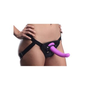 Strap U Navigator G-spot suction cup dildo with harness...