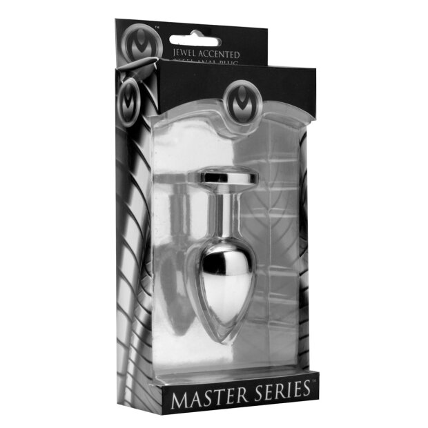Master Series Lucent Diamond Accented - Anal Plug - 2,7 cm