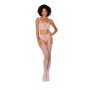 Bralettte and Garter Hose Diamond - One Size