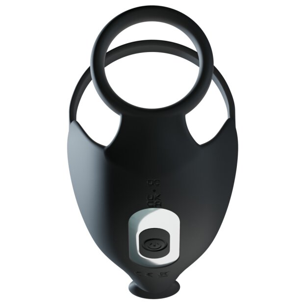 Rebel Cock ring with RC ball massager