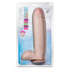 Au Naturel Huge 10" Dildo Vanilla - 26,6 cm