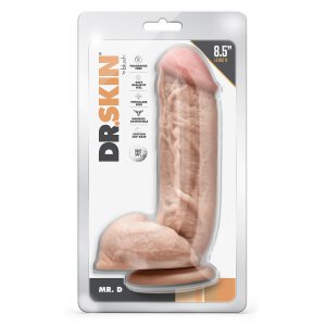 Dr. Skin Dr. D 8,5 Inch Dildo With Balls Beige - 21,6 cm