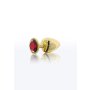 Taboom Anal Plug mit Strassstein S rot, gold 2,5 cm