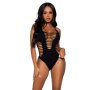 Racer Back Thong Bodysuit Black OS
