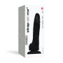 Strap-On-Me - Soft Realistic Dildo Black M - 18 cm
