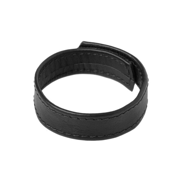 XR Brands Leder Klettverschluss Penis Ring schwarz
