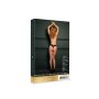 Milou Elastic Mash Brief with Open Crotch and Golden Details Black OS