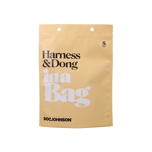 Doc Johnson strap-on harness with dildo 12.7 cm black