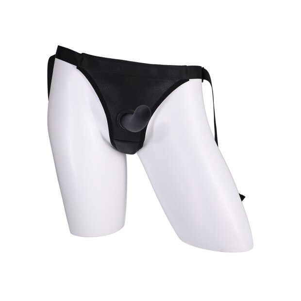 Doc Johnson strap-on harness with dildo 12.7 cm black