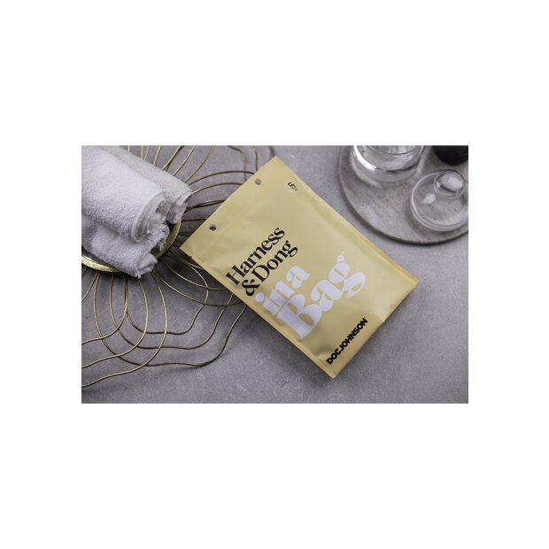 Doc Johnson strap-on harness with dildo 12.7 cm black