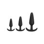Doc Johnson Anal Plug Training Set unterschiedliche Größen schwarz