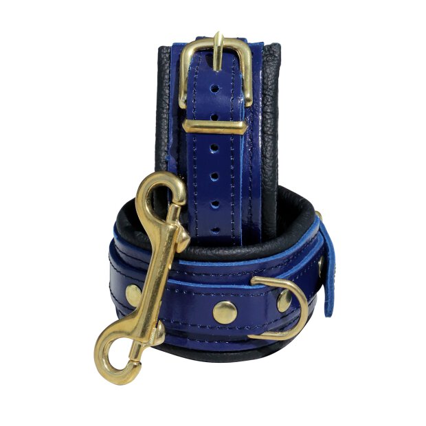 Blue Leather Feetcuff