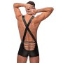 Cage Back Singlet - Black - S/M