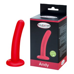 MALESATION Andy Dildo Red - 12,5 cm
