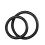 BLUE LINE C&B GEAR Silicone Cock Ring Set - Black