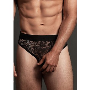 Lace Brief Black S - XL