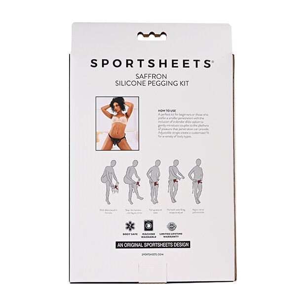 Sportsheets Saffron Silicone Pegging Kit