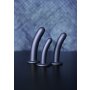 Shots Ouch! Soft silicone G-spot dildo gray 14.5 cm