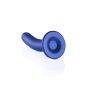 Shots Ouch! Soft silicone G-spot dildo blue 14.5 cm
