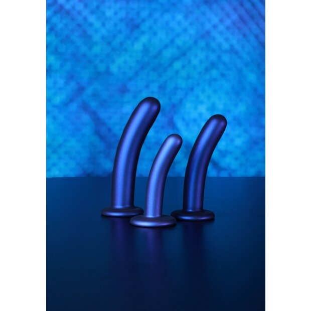 Shots Ouch! Weicher Silikon-G-Punkt-Dildo blau 17 cm