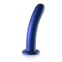Shots Ouch! Weicher Silikon-G-Punkt-Dildo blau 17 cm