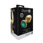 Shots Ouch! Runder Edelstein Anal Plug Gold Smaragdgrün groß 4 cm