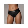 Shots Ouch! Vibrating strap-on thong with buckles at the back M/L
