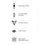 Shots Ouch! Vibrating strap-on thong with buckles at the back M/L