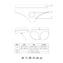 Shots Ouch! Vibrating strap-on thong with buckles at the back M/L