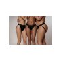 Shots Ouch! Vibrating open strap-on with buckles at the back XL/XXL
