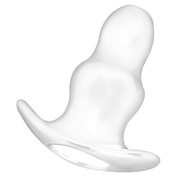 Addicted Toys Small Hollow Tunnel Butt Plug 7 cm Transparent