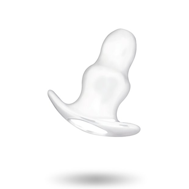 Addicted Toys Small Hollow Tunnel Butt Plug 7 cm Transparent