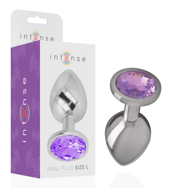 Intense Bouchon de fesse en métal S violet