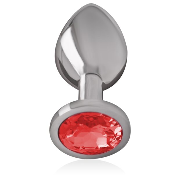 Intense Metall Analplug Größe M Rot