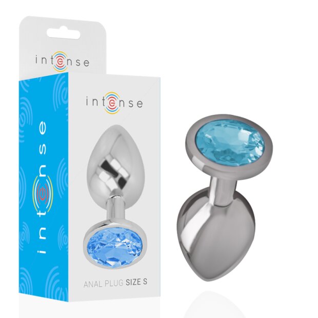Intense métal plug anal taille S Bleu
