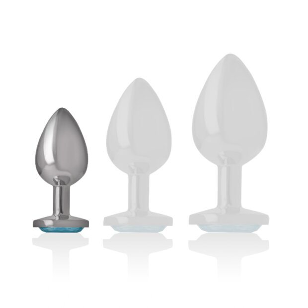 Intense métal plug anal taille S Bleu