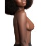 Bye Bra Breast Lift Pads + 3 Pairs Of Satin Nipple Covers - Dark Brown - Size F-H
