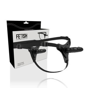 Fetish Submissive Silicone Strap-On Realistic - Black 15 cm