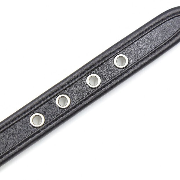 OHMAMA handcuffs with leather straps black