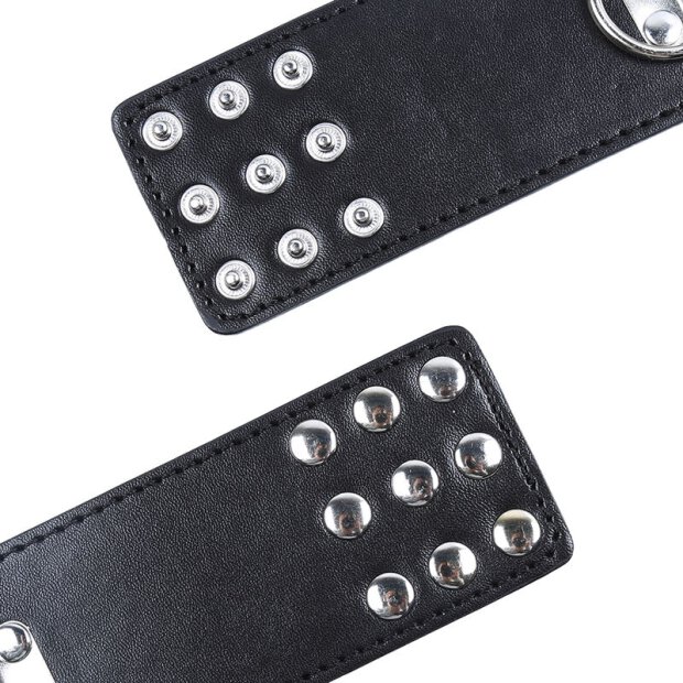 OHMAMA menottes avec rivets chaîne en argent