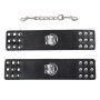 OHMAMA menottes avec rivets chaîne en argent